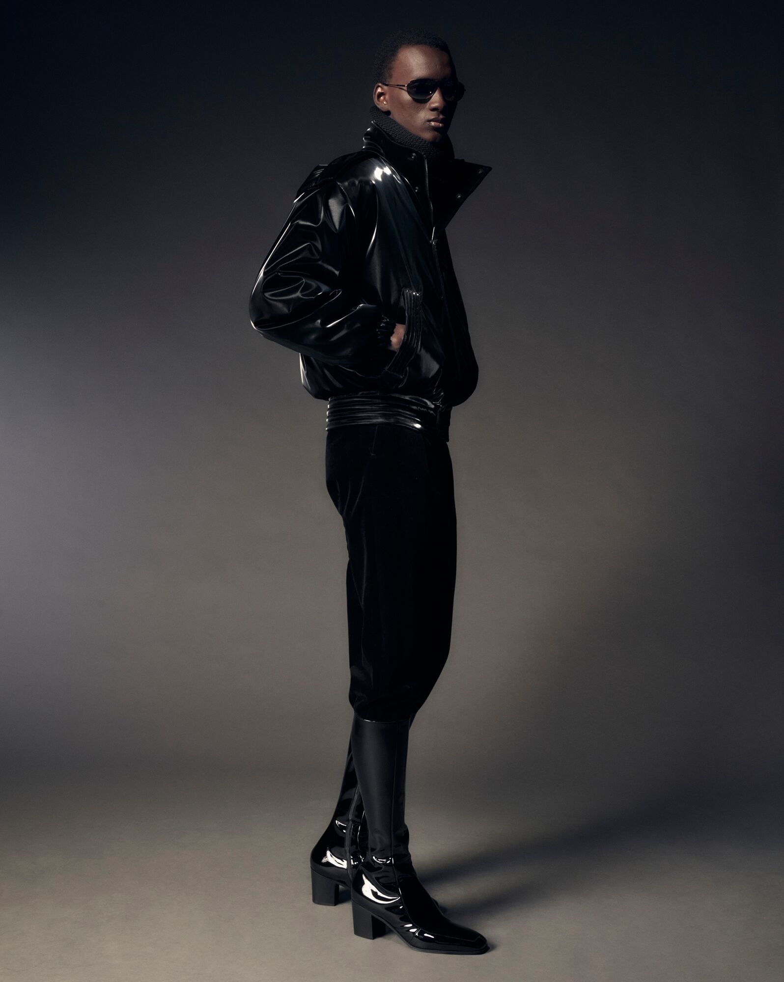 Saint Laurent Paris o1s1wg111024 Otto Zipped Boots in Patent Leather in Black Size US 9.5 / EU 42-43 - 3 Thumbnail