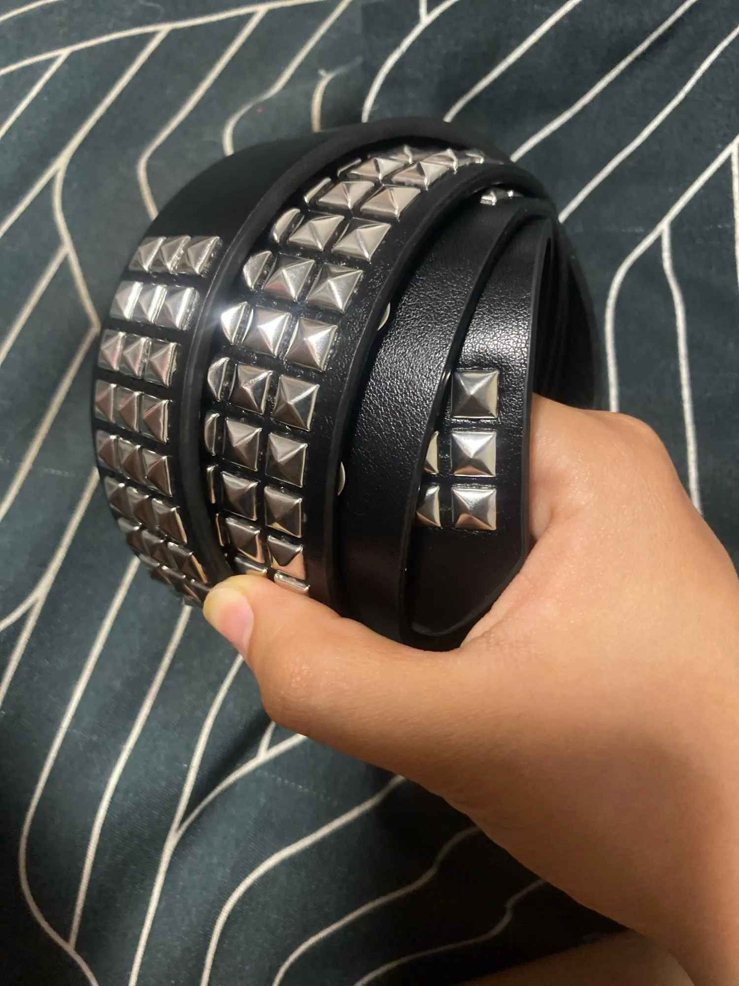 Vintage Rivet Heavy Metal Belt Size ONE SIZE - 8 Thumbnail