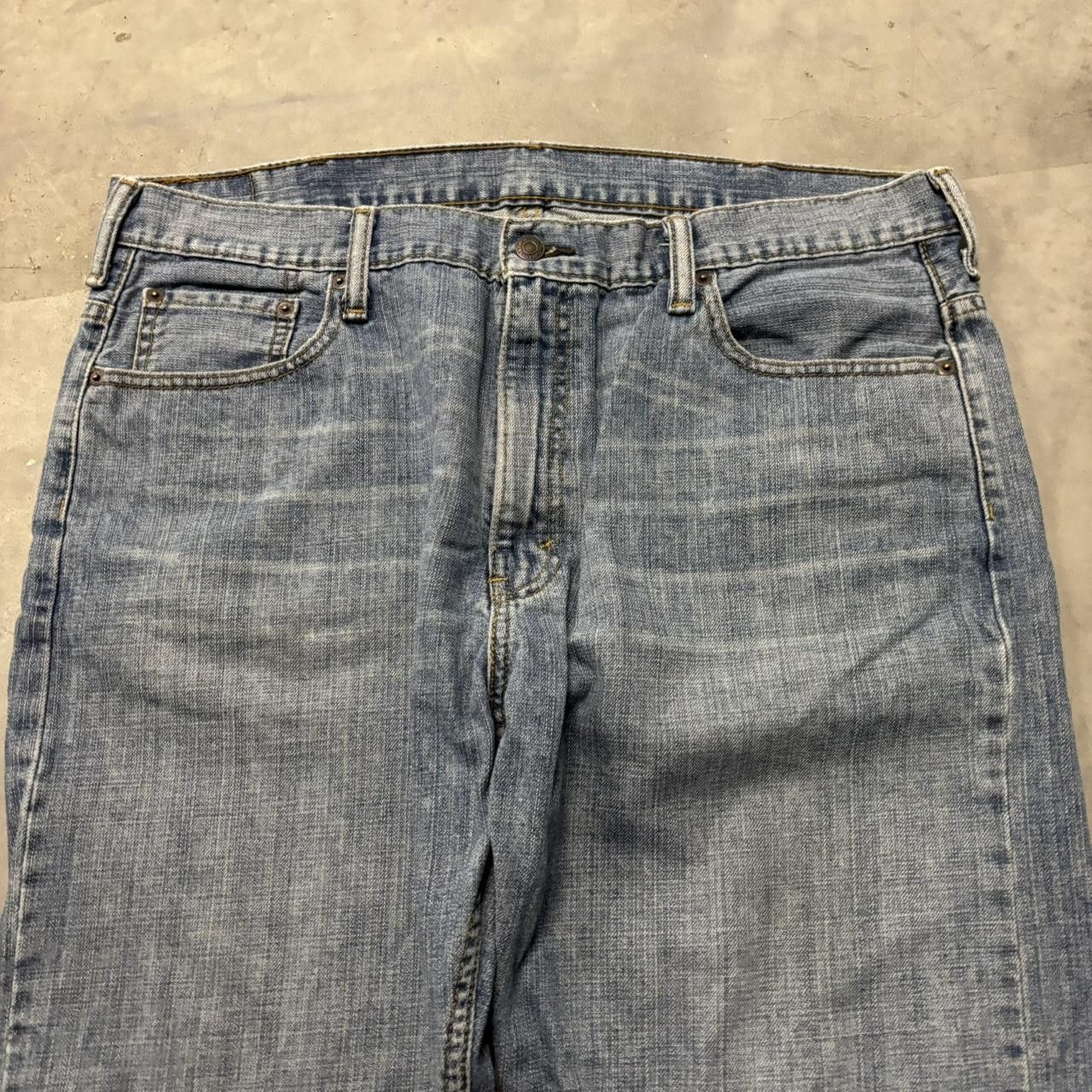 Levi's × Vintage Crazy Vintage Y2K/2000s Baggy Levis 569 Light Wash Skater Denim Jeans! Size US 38 / EU 54 - 5 Thumbnail