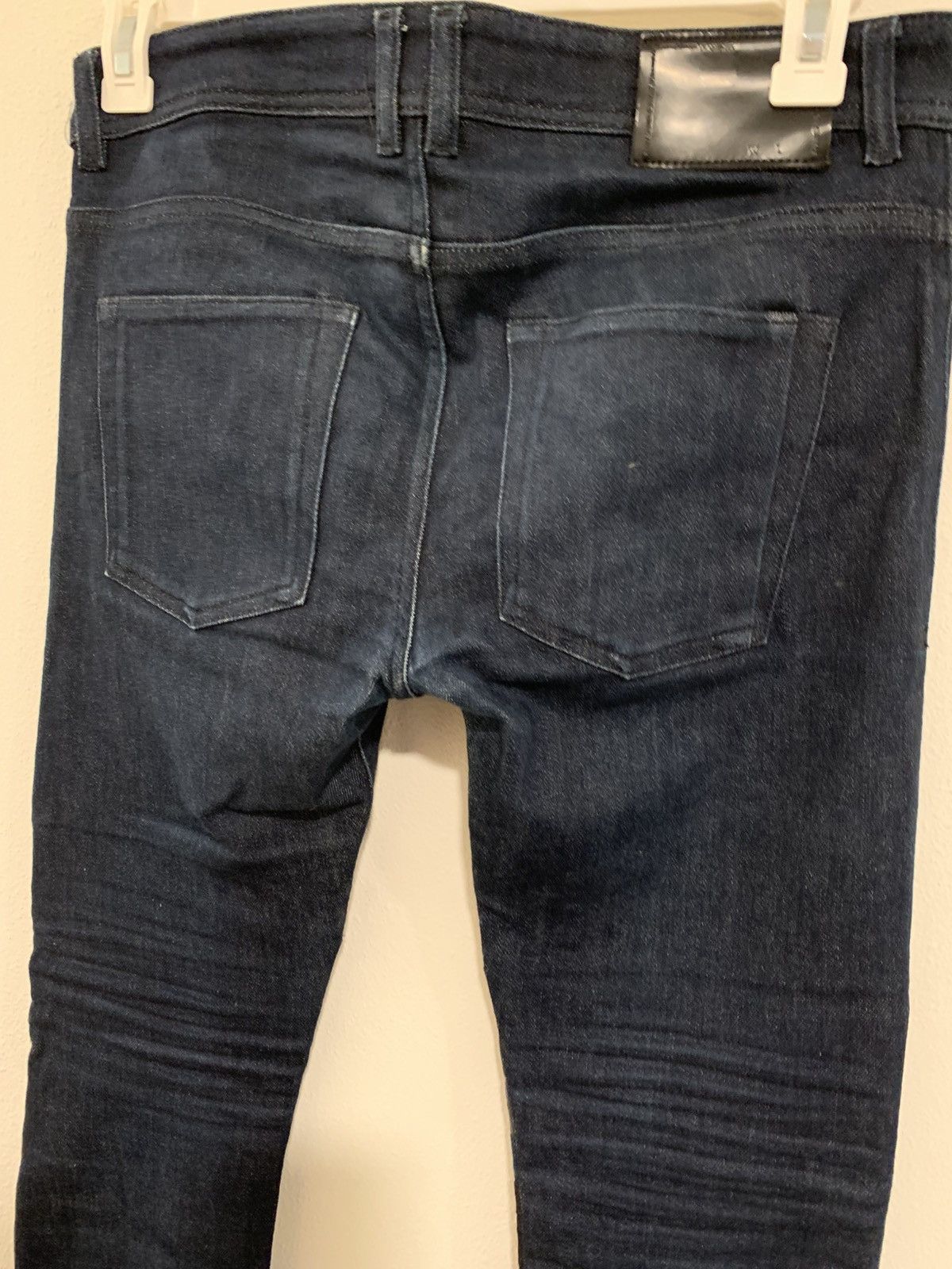 Diesel Black Gold vintage Diesel blue repaired leather skinny denim Size US 29 - 8 Thumbnail