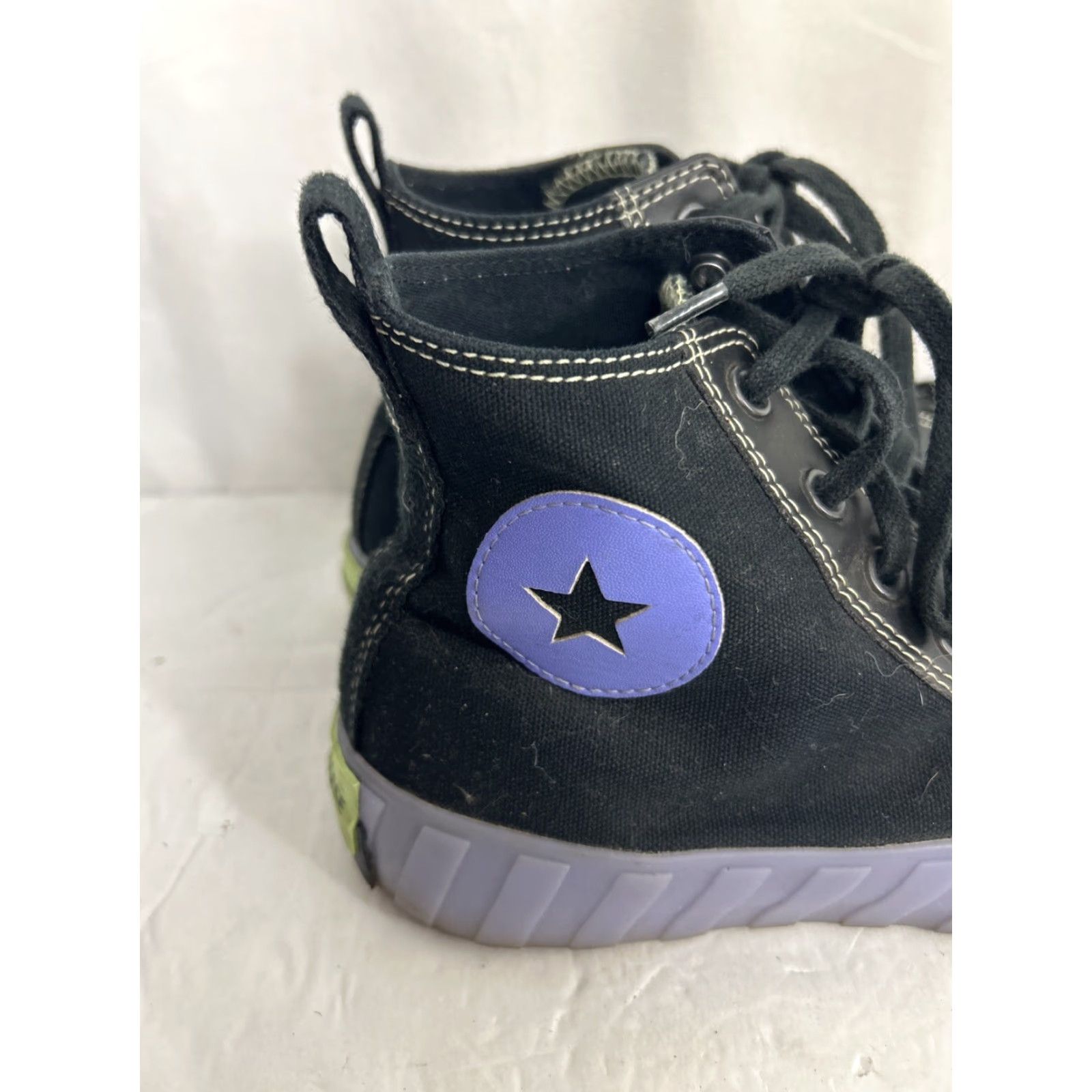 Converse VINTAGE Converse Chuck Taylor Hi Top BLACK 3D Night Womens 10 Shoes Sneakers High Top Mens/ Womens Size M / US 6-8 / IT 42-44 - 4 Thumbnail