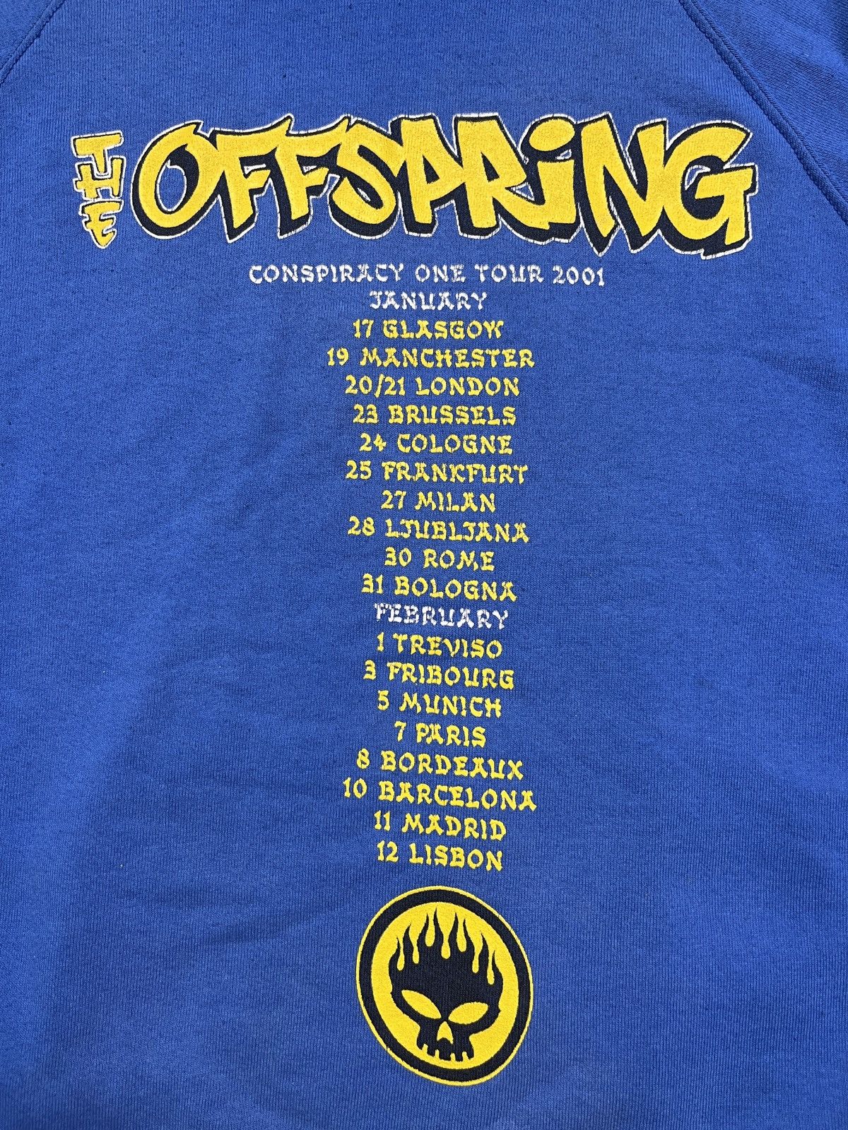 Band Tees 2001 THE OFFSPRING TOUR ARCHIVE FADED HOODIE - LOT № 1294 Size US L / EU 52-54 / 3 - 9 Thumbnail