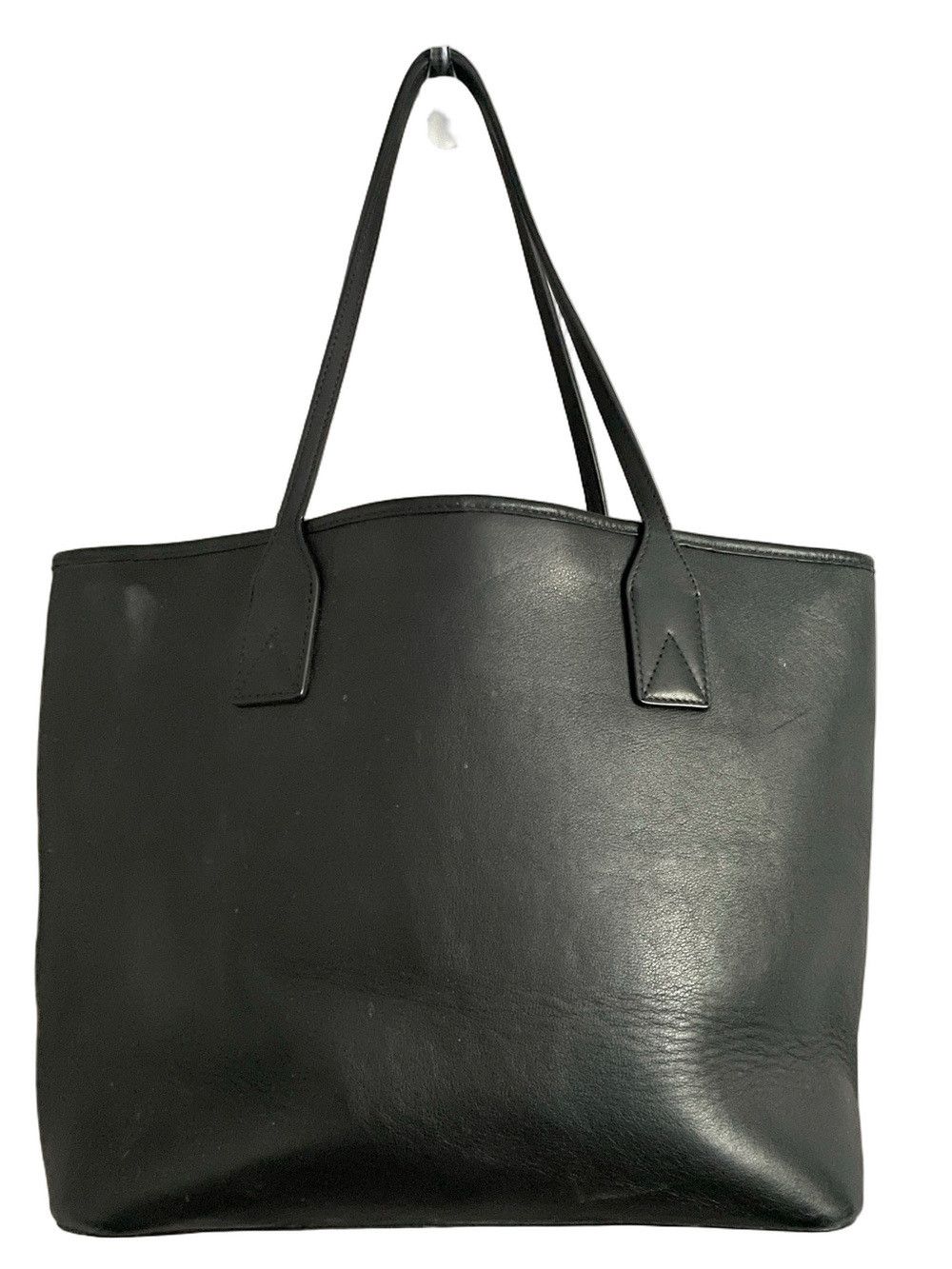 Aritzia Aritzia Auxiliary Black Leather Work Tote Bag Size ONE SIZE - 2 Thumbnail