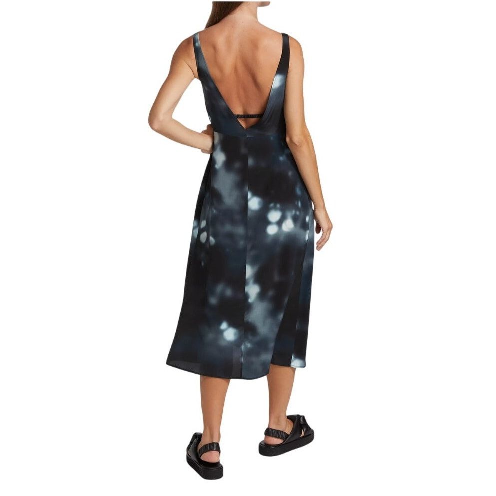 Deveaux DEVEAUX NEW YORK | Renada Twist Front Midi Dress Silk | Sz.6 Size M / US 6-8 / IT 42-44 - 12 Thumbnail