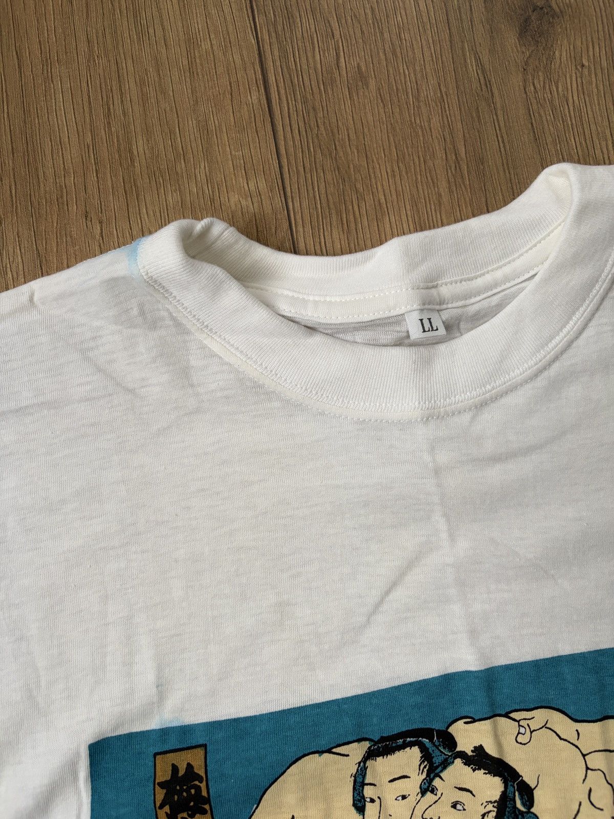 Japanese Brand Vintage Japanese Sumo Fighters Single Stitch T-shirt Size US L / EU 52-54 / 3 - 6 Thumbnail