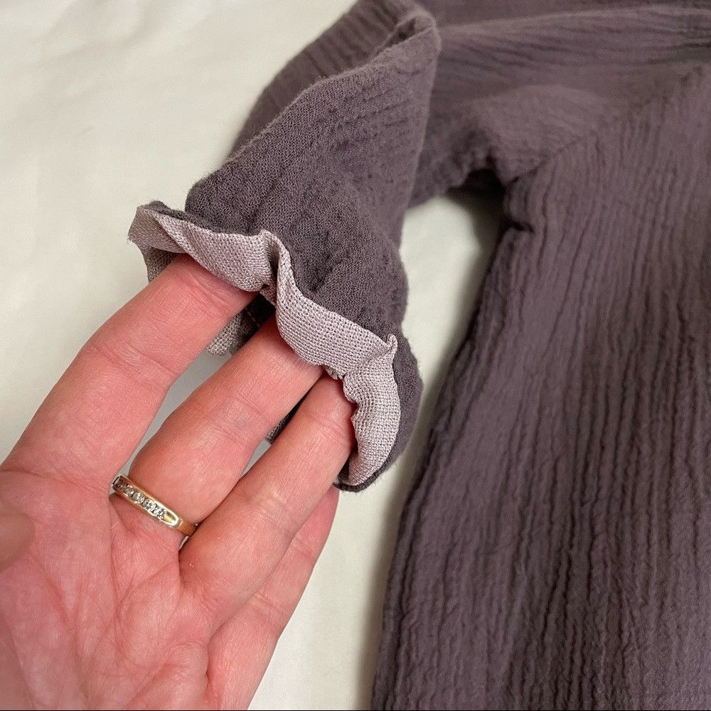 Other New MADEMOISELLE A SOHO Cotton Lilac Long Sleeve Top Size 6 Size XXS / US 00 / IT 34 - 4 Thumbnail