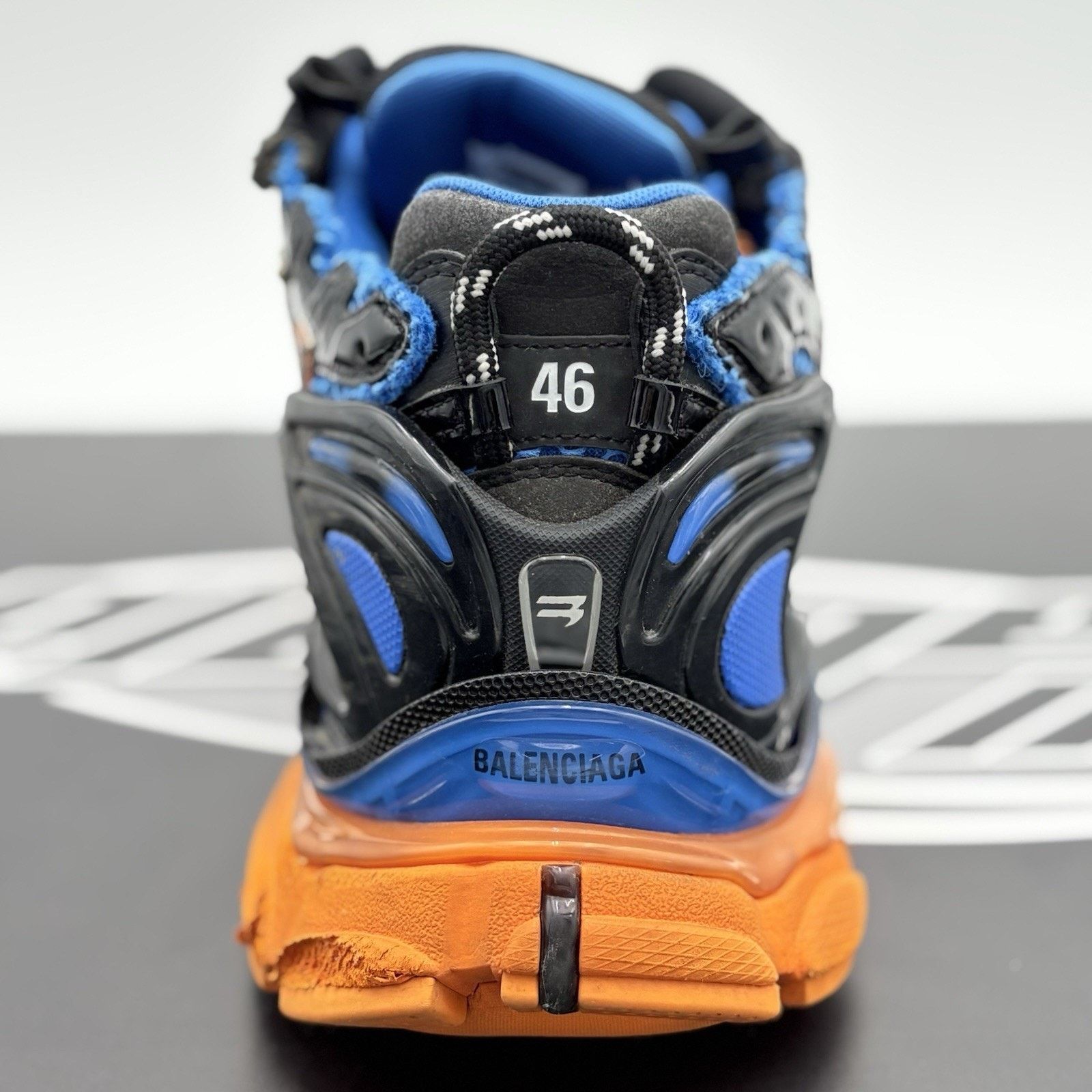 Balenciaga Balenciaga Runner ' Blue Orange Black ' | SUPER CLEAN! Size US 13 / EU 46 - 3 Thumbnail