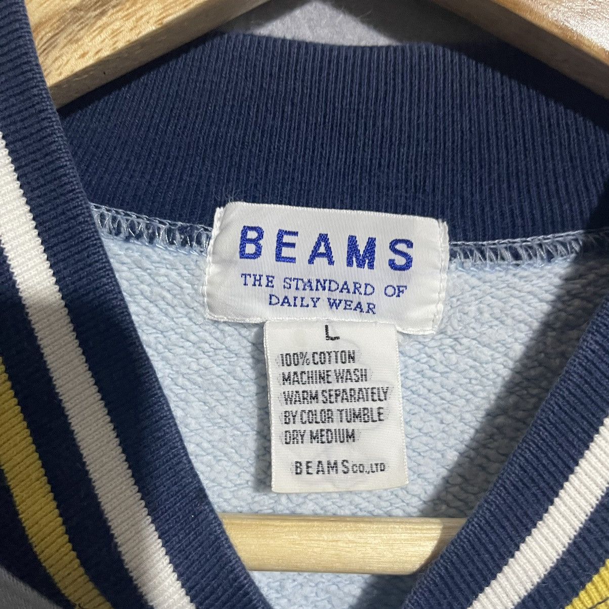 Beams Japan Vintage Beams Zip-Up Varsity Style Sweatshirt Jacket Size US L / EU 52-54 / 3 - 6 Thumbnail