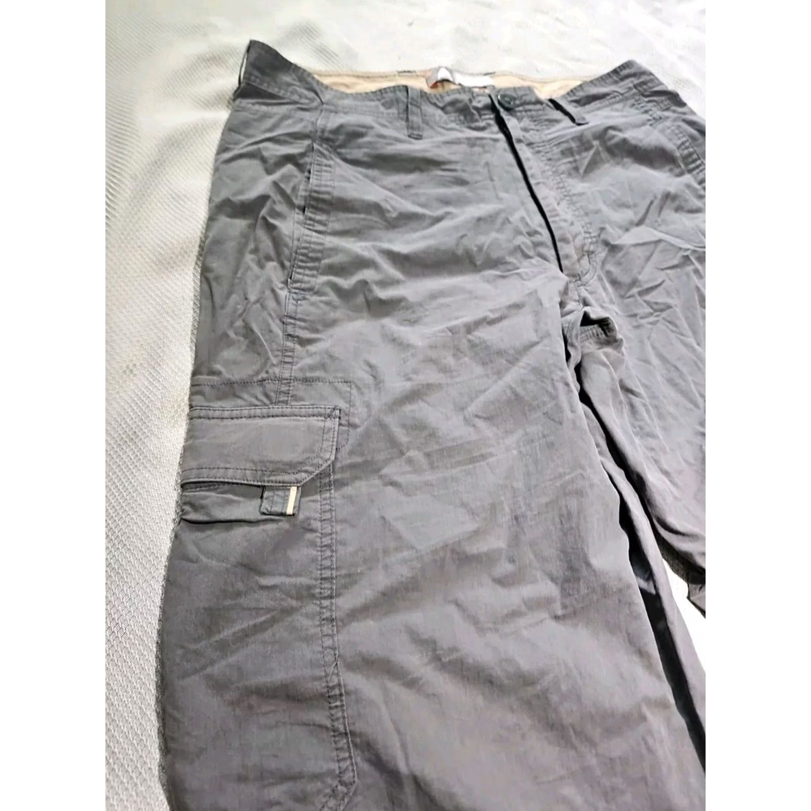 Nike ACG VINTAGE Nike ACG Pants Mens 34 Gray Wide-Leg Cargo Utility Hiking Shirt? Size US 34 / EU 50 - 3 Thumbnail
