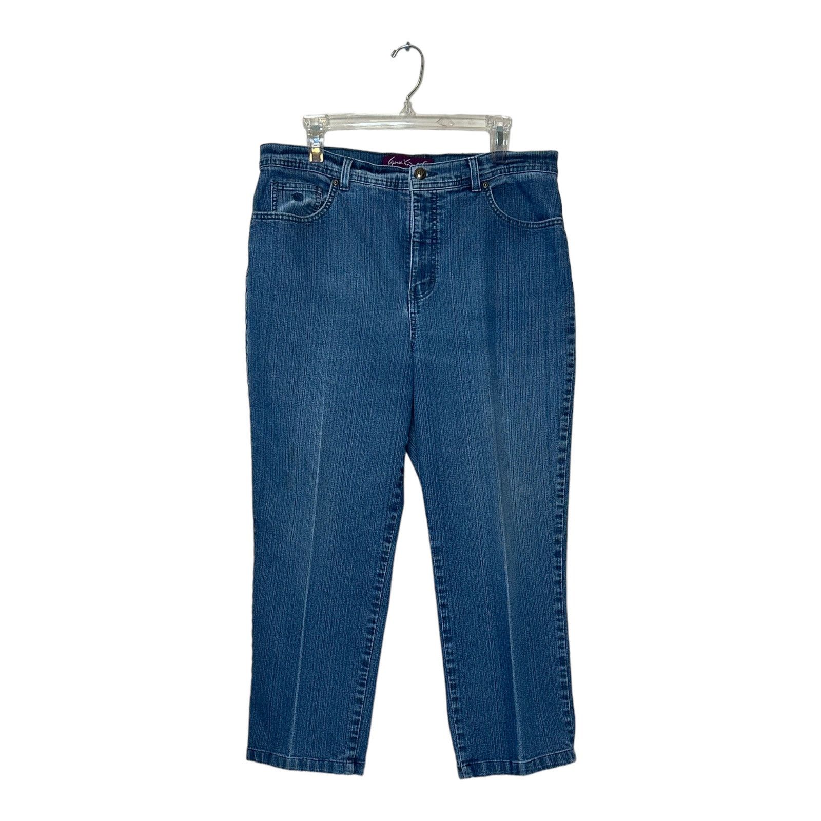 Gloria Vanderbilt Gloria Venderbilt blue cropped stretch jeans size 16 Size 38" / US 16 / IT 52 - 8 Thumbnail