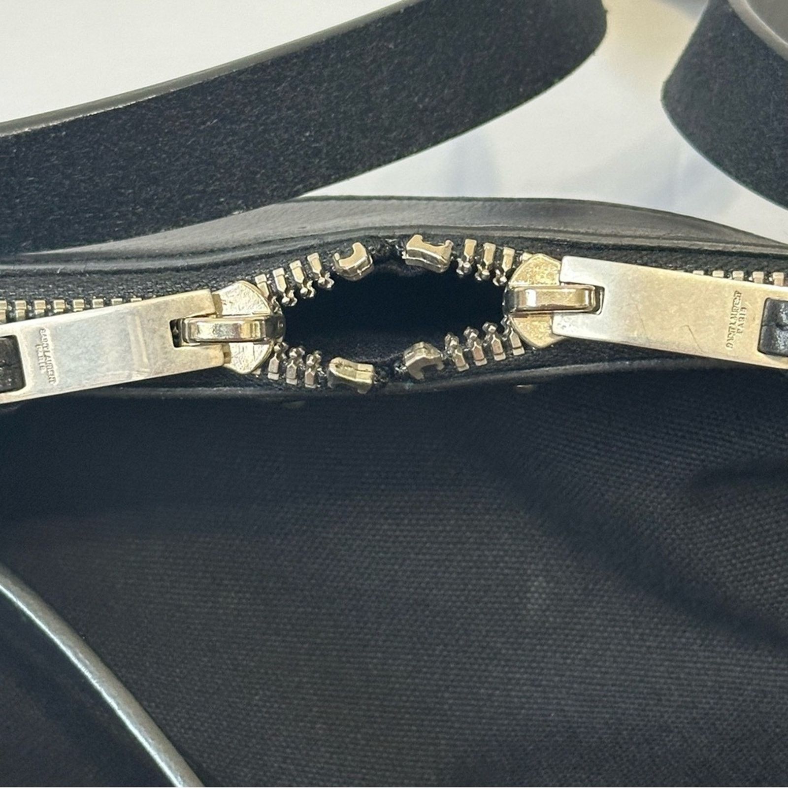 Saint Laurent Paris ID Convertible Canvas Travel Duffel Bag Lrg Black Leather Size ONE SIZE - 4 Thumbnail