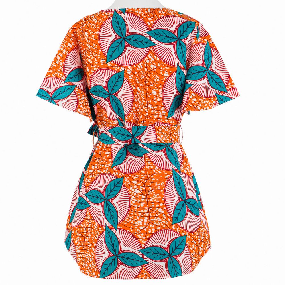 Other Cotton Tunic Shirt For Women African Wax Print Blouse Size L / US 10 / IT 46 - 2 Thumbnail