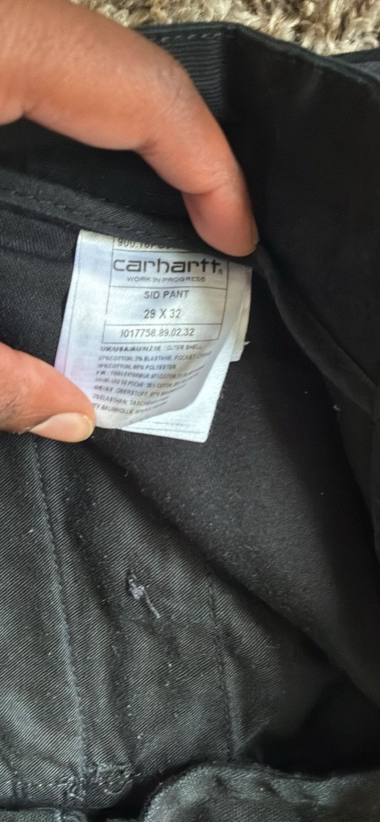 Carhartt Carhartt Black Jeans Size US 33 - 3 Thumbnail
