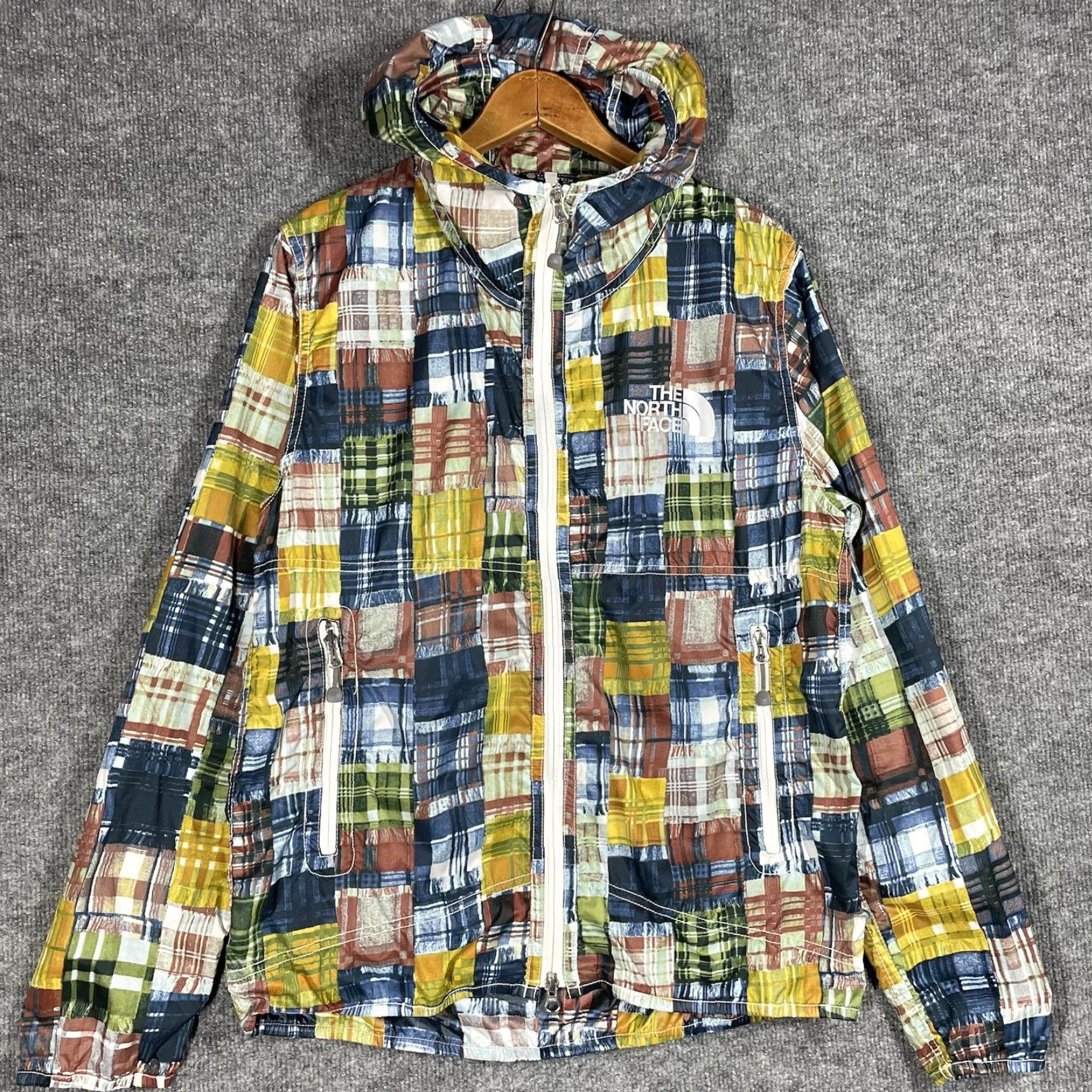 The North Face The North Face Purple Label Nanamica Pertex Jacket M Purple Patchwork Print Windbreaker Mens Negotiate-safe Size US M / EU 48-50 / 2 - 2 Thumbnail