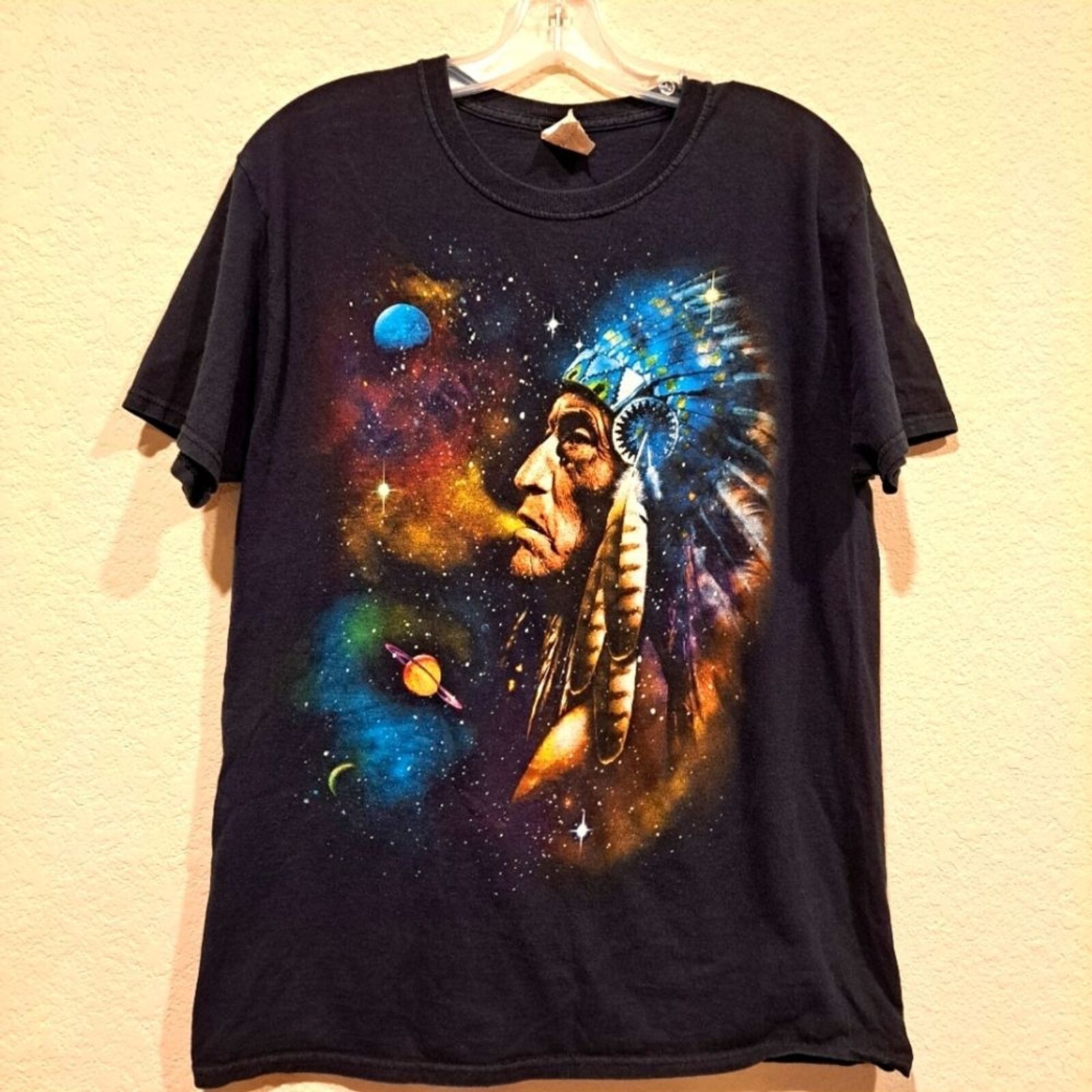 Fruit Of The Loom Vintage Fruit of the Loom t-shirt Native American chief M Size US M / EU 48-50 / 2 - 1 Thumbnail