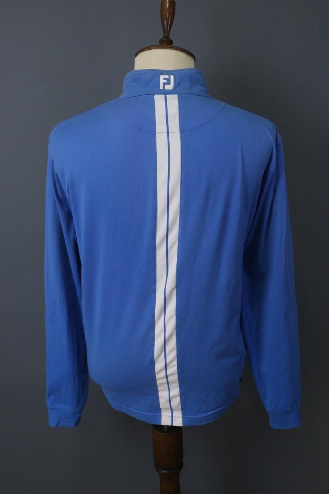 Fjallraven FJ Blue Striped Panel Nylon Quarter Zip Sweatshirt Size L Size US L / EU 52-54 / 3 - 10 Thumbnail