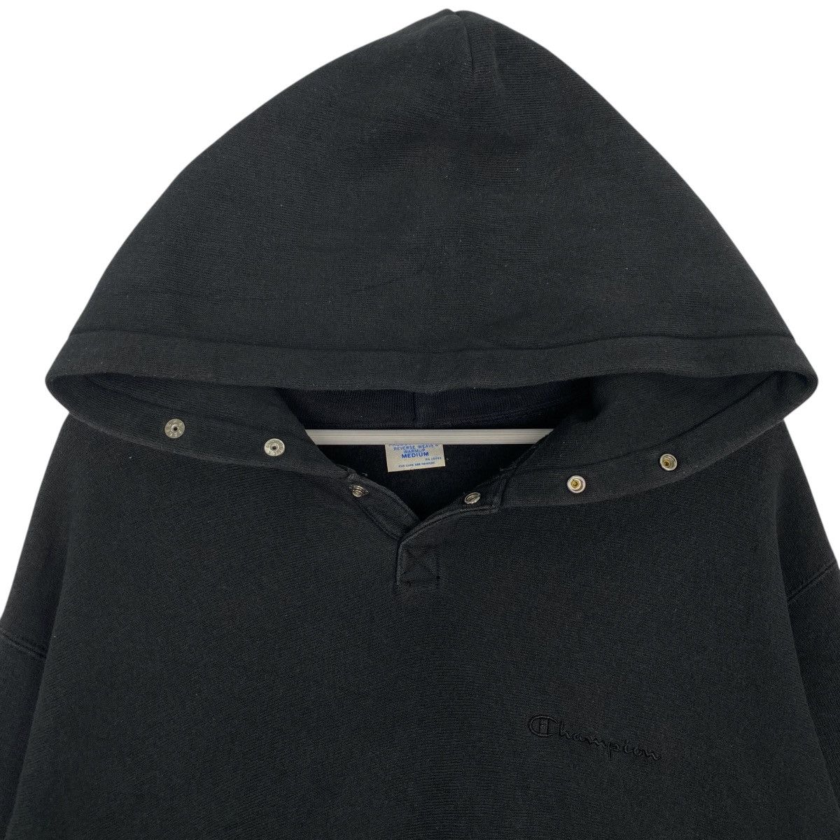 Vintage Vintage Champion Hoodie Sweatshirt Small Embroidery Black Size US M / EU 48-50 / 2 - 4 Thumbnail