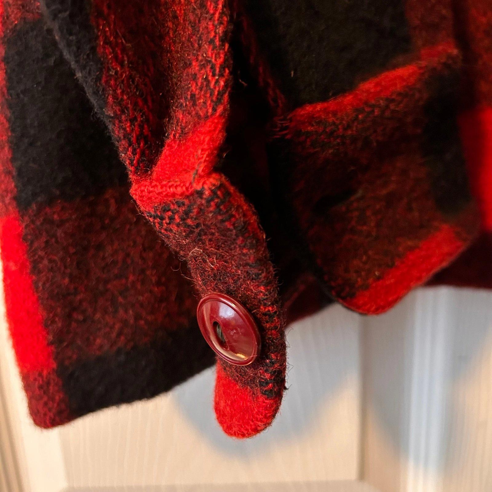 Woolrich Woolen Mills 1940s Woolrich Red Buffalo Plaid Shirt Size US L / EU 52-54 / 3 - 3 Thumbnail