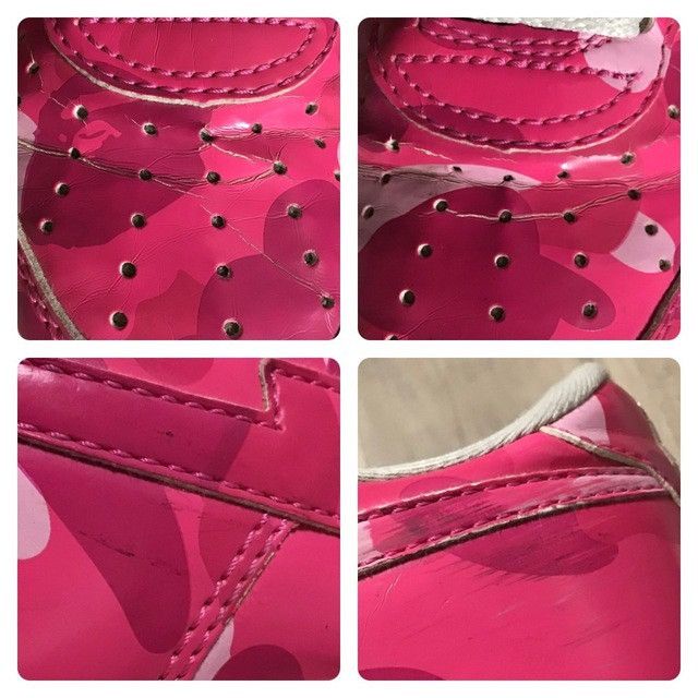 Bape × Nigo Pink camo BAPE STA Patent Leather Sneakers a bathing ape Size US 6 / IT 36 - 9 Thumbnail