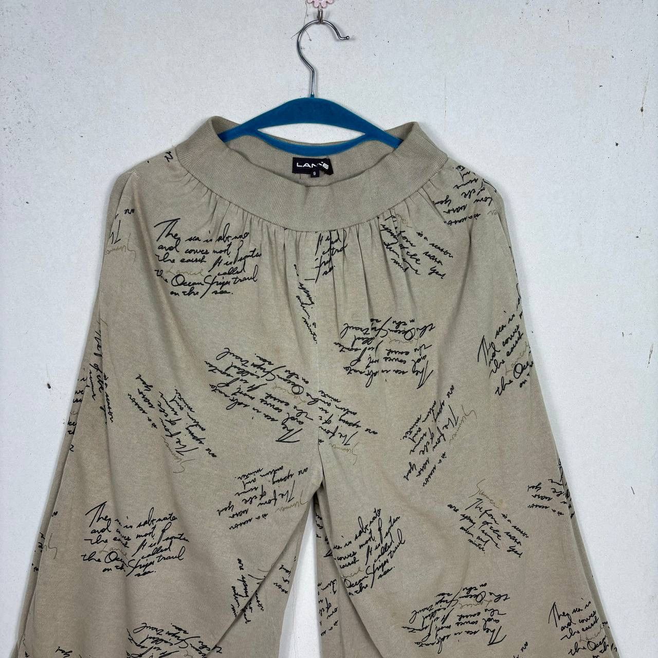 Lancel VTG Lancel Paris Script Print Wide Leg Pants Culottes Size US 28 / EU 44 - 3 Thumbnail