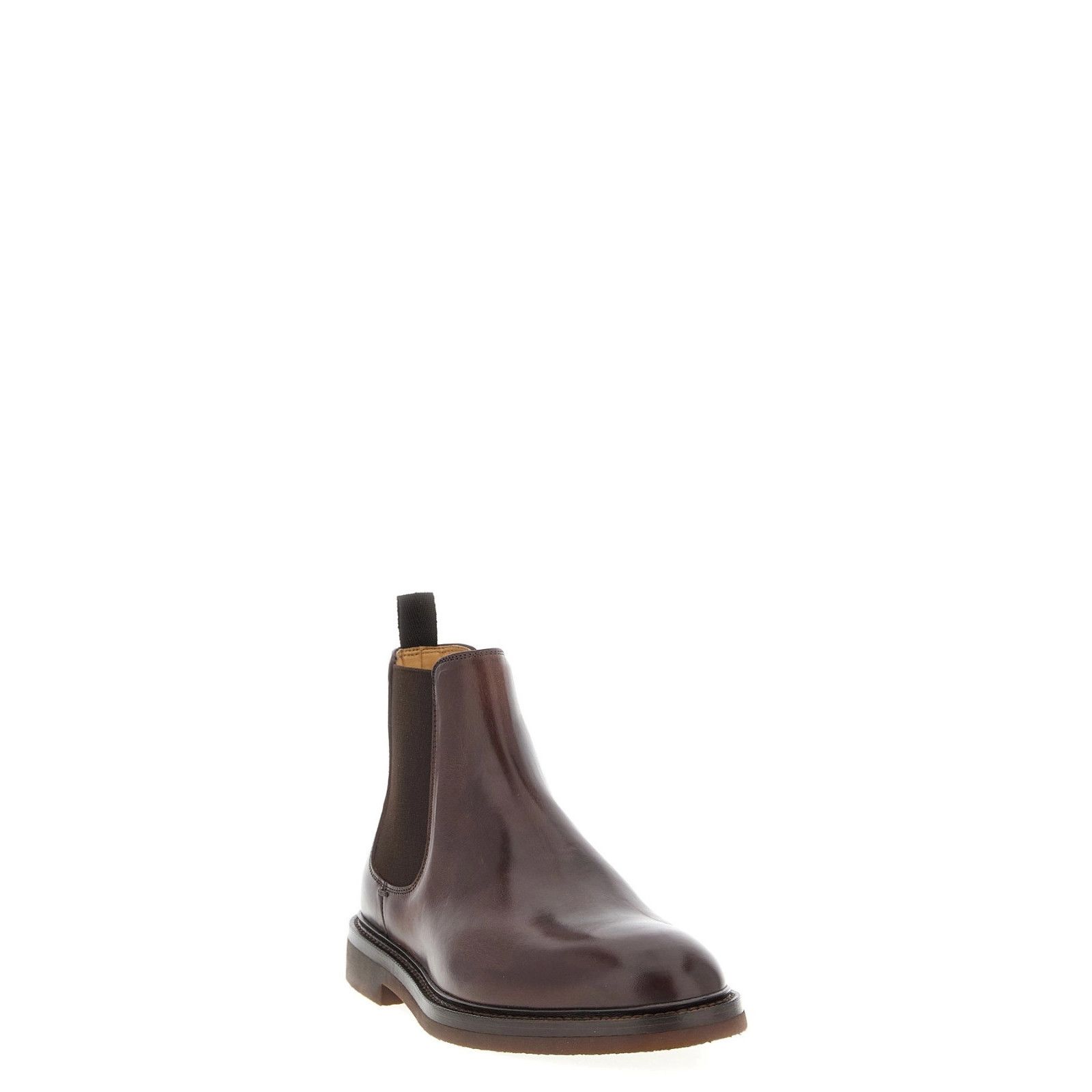 Brunello Cucinelli BRUNELLO CUCINELLI Cocoa Leather Ankle Boots New & Authentic Size US 11 / EU 44 - 2 Thumbnail