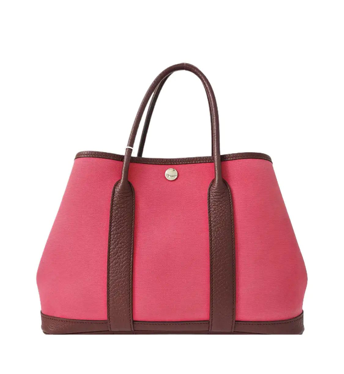 Hermes Hermes Garden Party 30 Rose Lipstick canvas Garden Party handbag silver hardware Size ONE SIZE - 1 Thumbnail