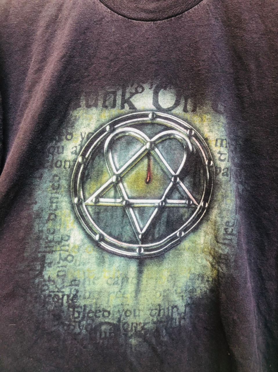 Band Tees × Japanese Brand × Vintage Vintage HIM Metal Band Music Designer Fashion Size US M / EU 48-50 / 2 - 3 Thumbnail