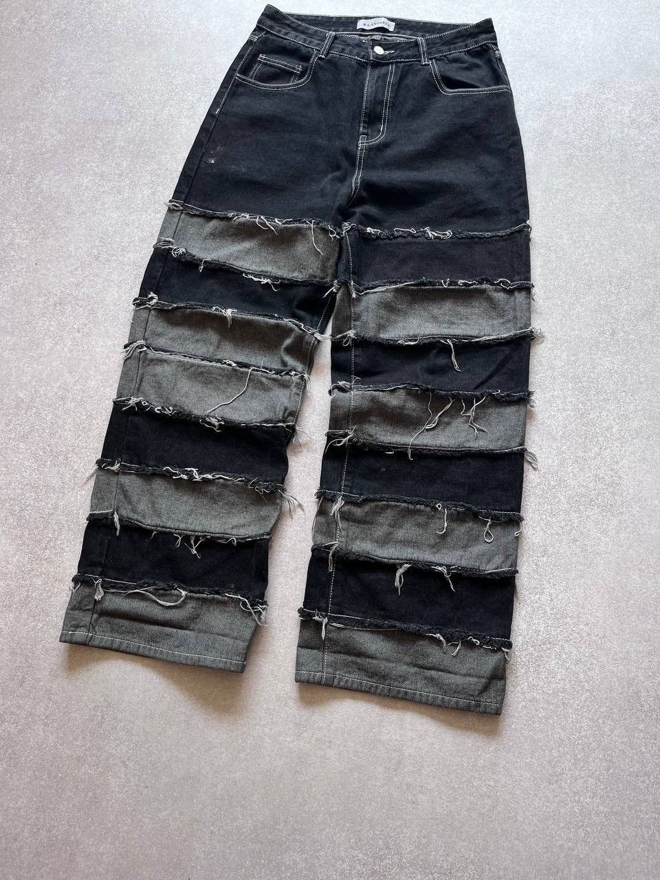 Japanese Brand × Vintage Vintage Avantgarde Patchwork Baggy Pants Y2K 31 Size US 31 - 3 Thumbnail