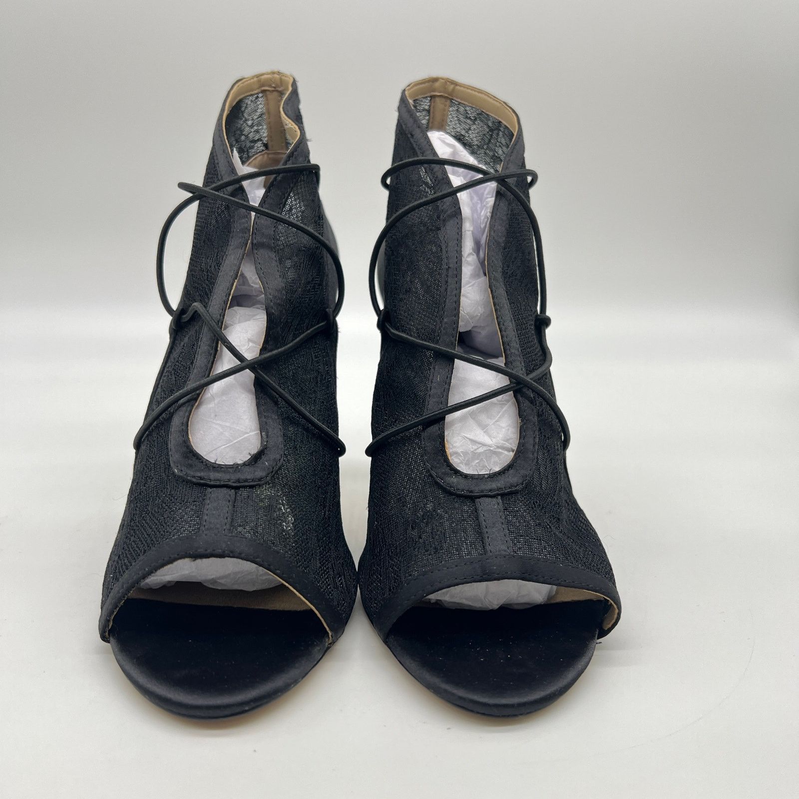 Other G.I.L.I. Women Heel Size 8 M Peep Toe Elastic Front Booties Size US 8 / IT 38 - 2 Thumbnail