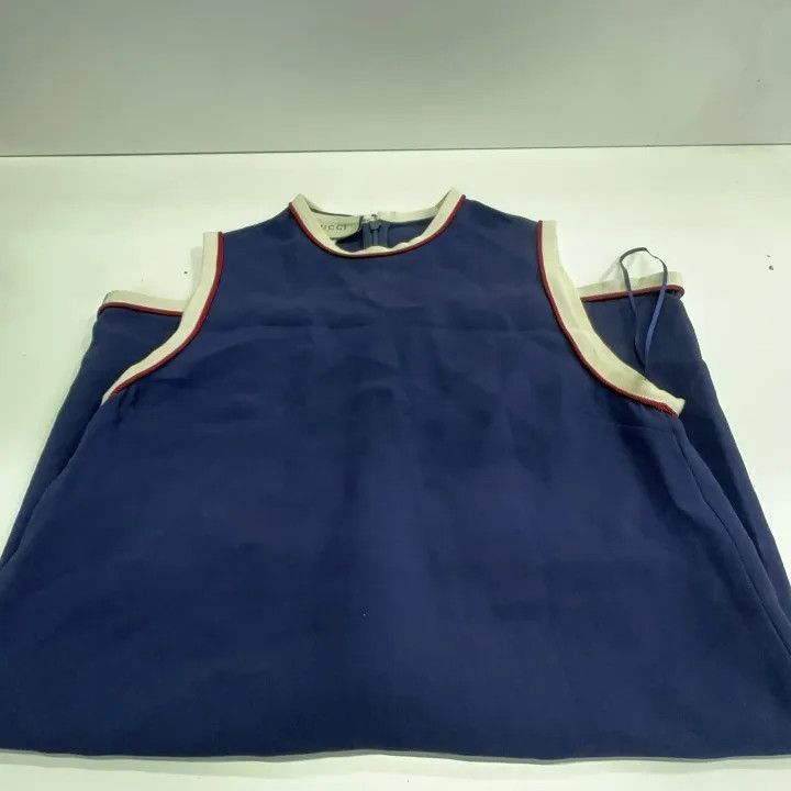 Gucci Gucci Sleeveless Round Neck Dress in Dark Blue-2507 Size S / US 4 / IT 40 - 1 Thumbnail