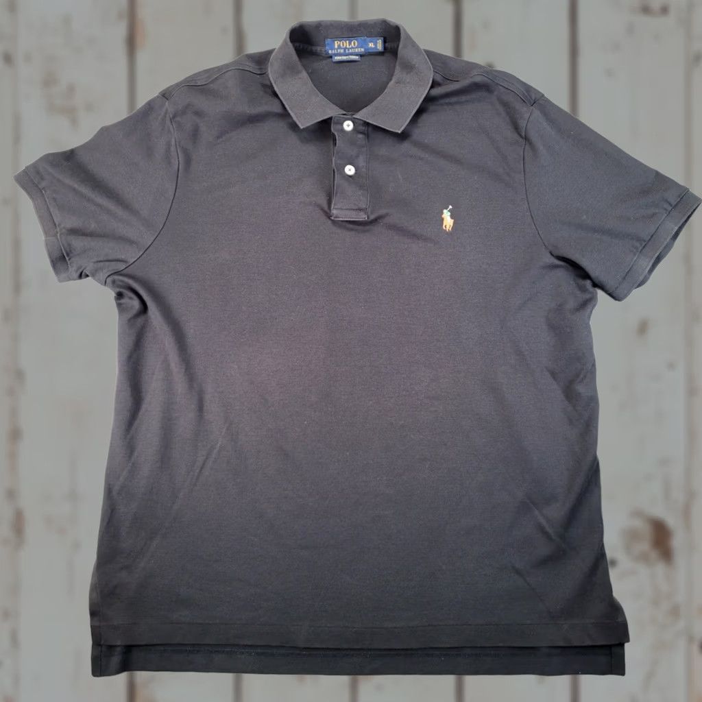 Polo Ralph Lauren Polo Ralph Lauren Mens XL Black Shirt Short Sleeve Flesh Pony Size US XL / EU 56 / 4 - 1 Thumbnail