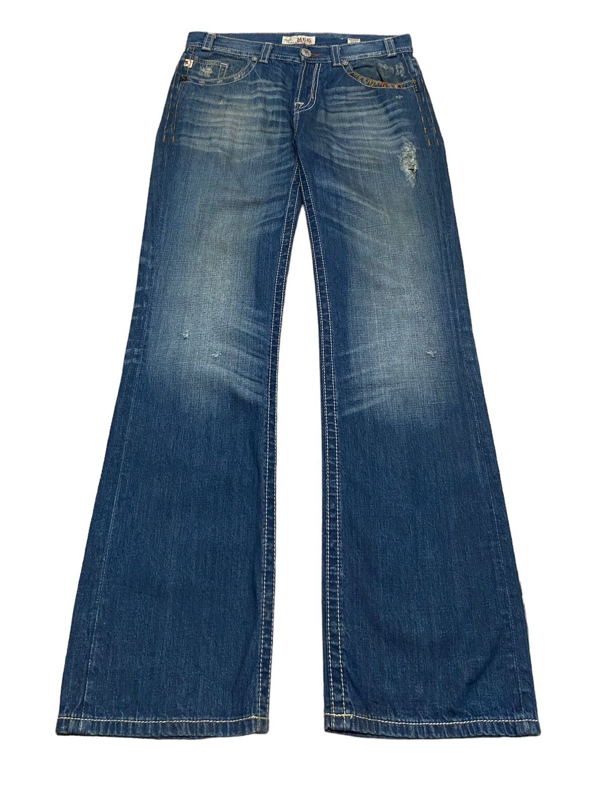 If Six Was Nine × Mek Denim Rare Design Vintage Brand Mek Denim Jeans 2000s Size US 33 - 1 Thumbnail