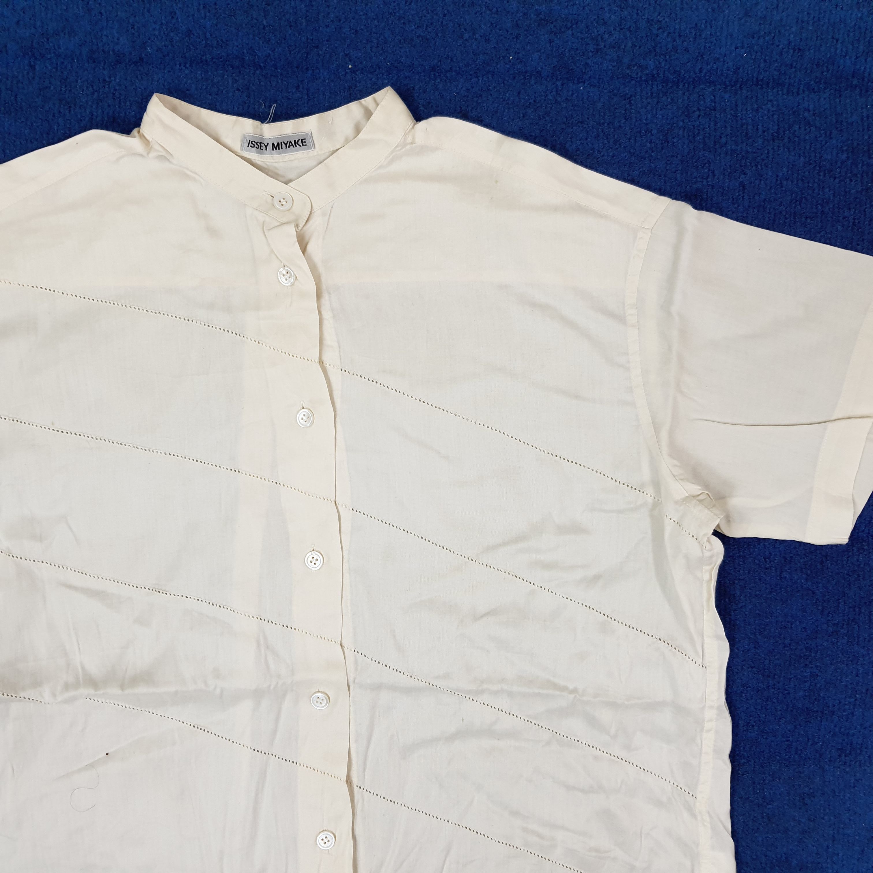Issey Miyake Vintage Issey Miyake Japan Designer Button Up Shirt C223N53 Size US M / EU 48-50 / 2 - 2 Thumbnail
