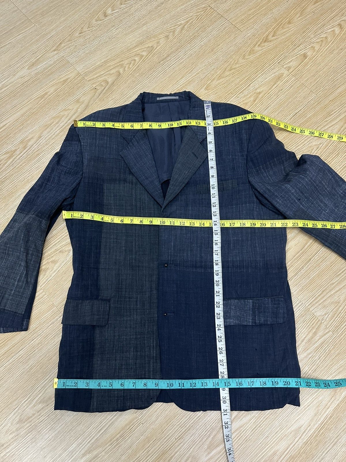 Comme des Garcons × Comme des Garcons Homme Plus × Designer Vintage Comme des Garcons AD1995 Wool Distressed Blazer Z33 Size 40S - 16 Thumbnail