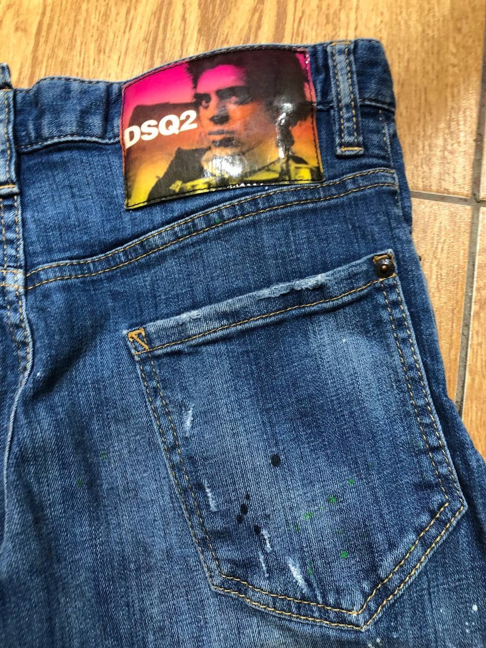 Dsquared2 DSQUARED2 SKINNY DAN Jeans Wash Denim Distressed Button Fly Size US 32 / EU 48 - 5 Thumbnail