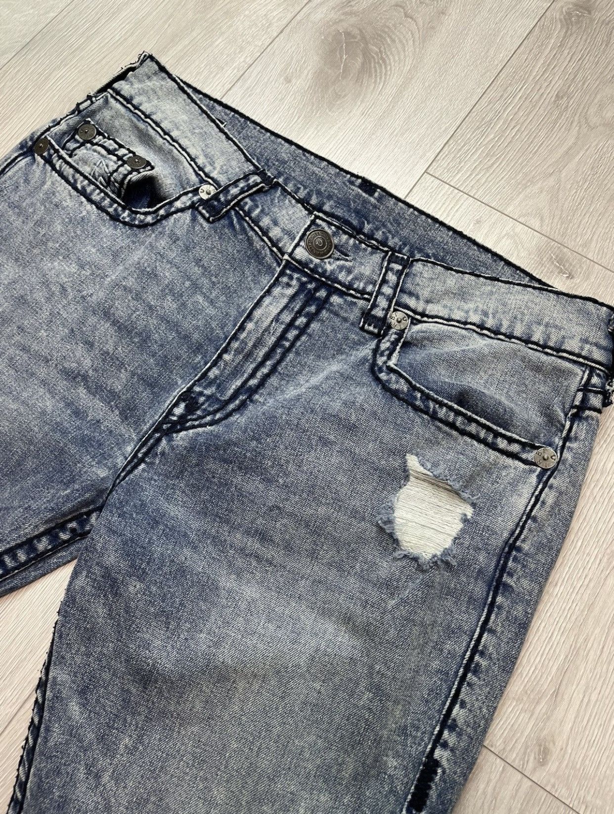 True Religion × Vintage True Religion Cool Distressed Vintage Jeans Size US 36 / EU 52 - 7 Thumbnail