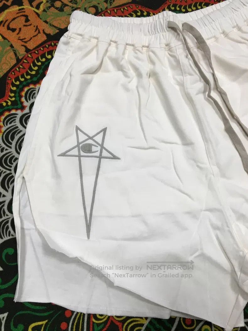 Rick Owens RICK OWENS size M Beige Lightweight Cotton Shorts Size US 27 - 4 Thumbnail