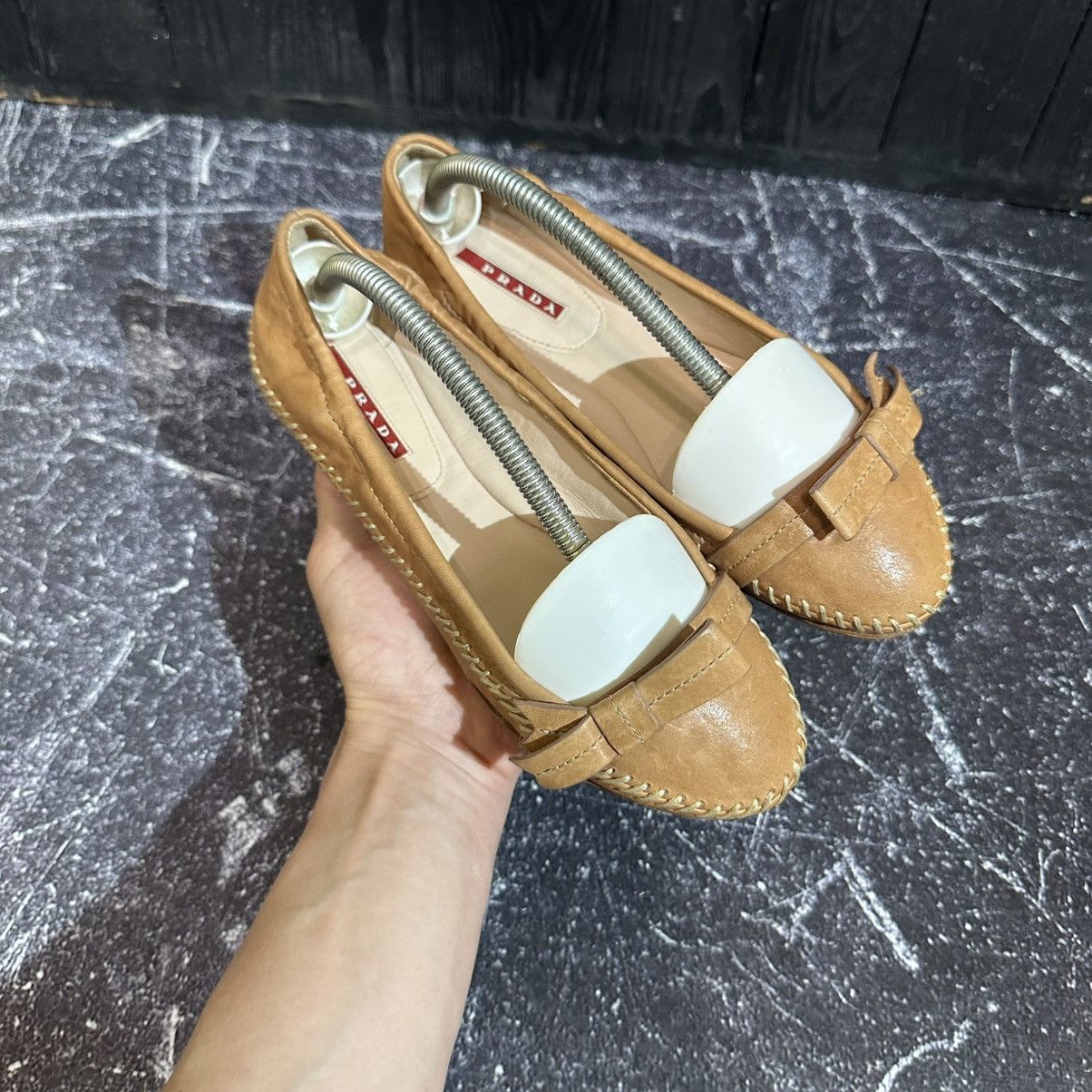 Prada PRADA - Leather Women’s Ballet flats size 36 Size US 6 / IT 36 - 2 Thumbnail