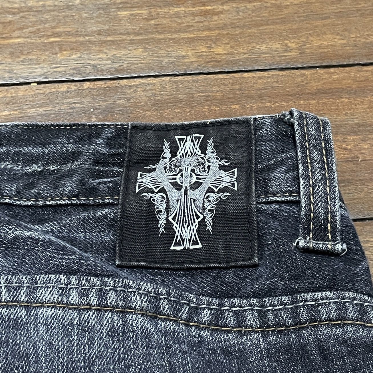 14th Addiction Rare Design Vintage Brand Wild Life Naked Girl Jeans 1990s Size US 35 - 10 Thumbnail