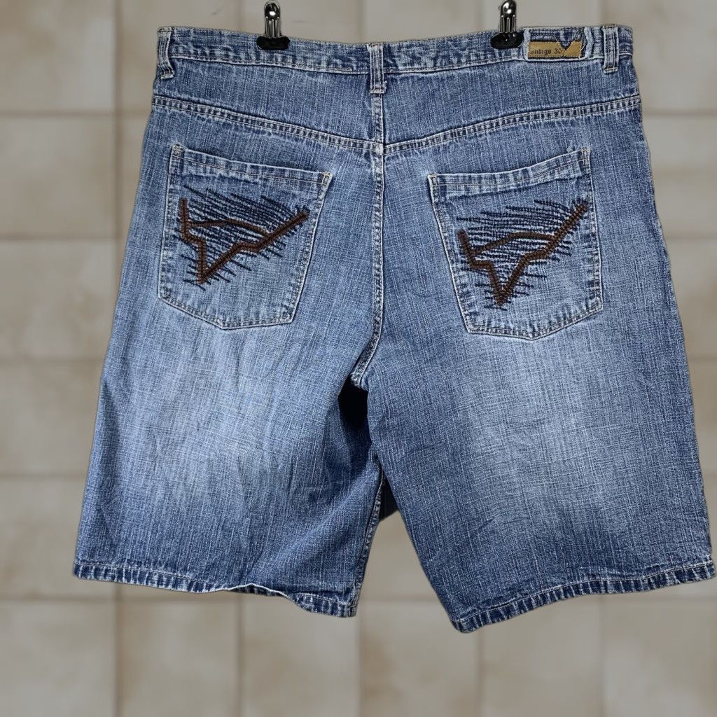 Denime VINTAGE Indigo 30 Men's Blue Denim Shorts Size 44 Bermuda High Rise 90s Hip Hop Jorts Size US 44 / EU 60 - 1 Thumbnail