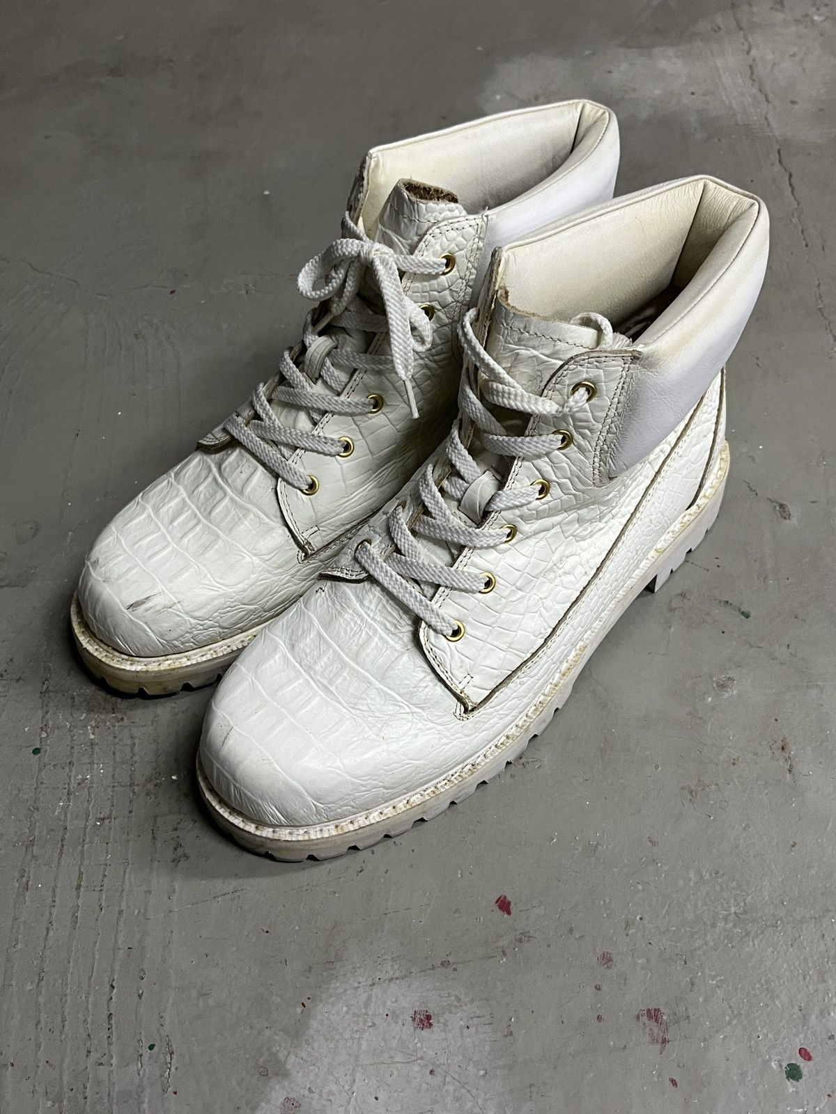14th Addiction Juvenile Delinquent Balenciaga Style Crocodile Leather Boots Size US 9.5 / EU 42-43 - 8 Thumbnail