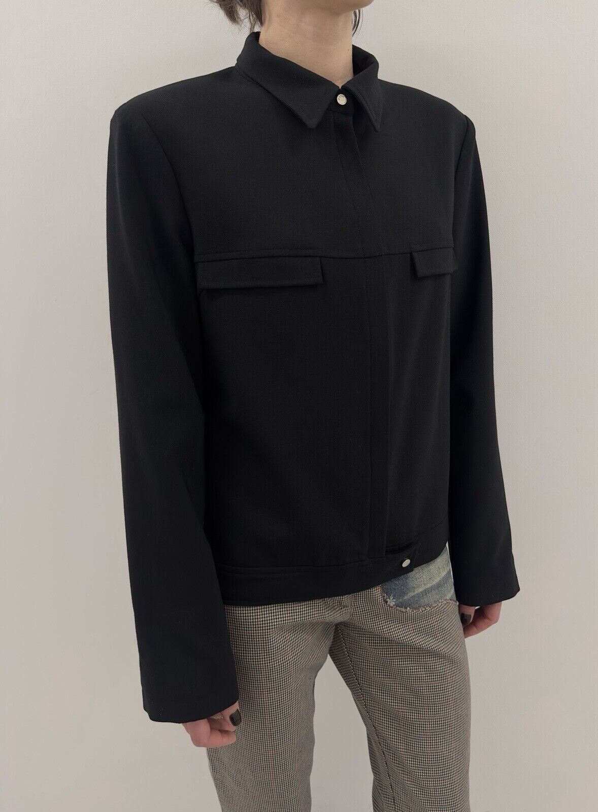 Paco Rabanne DDP Paco Rabanne Wool Blend Blazer Jacket Black Size 42 Size M / US 6-8 / IT 42-44 - 3 Thumbnail