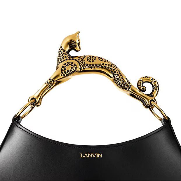 Lanvin o1g2r1mq1024 Size: OS / Hobo Cat Bag in Black Size ONE SIZE - 4 Thumbnail