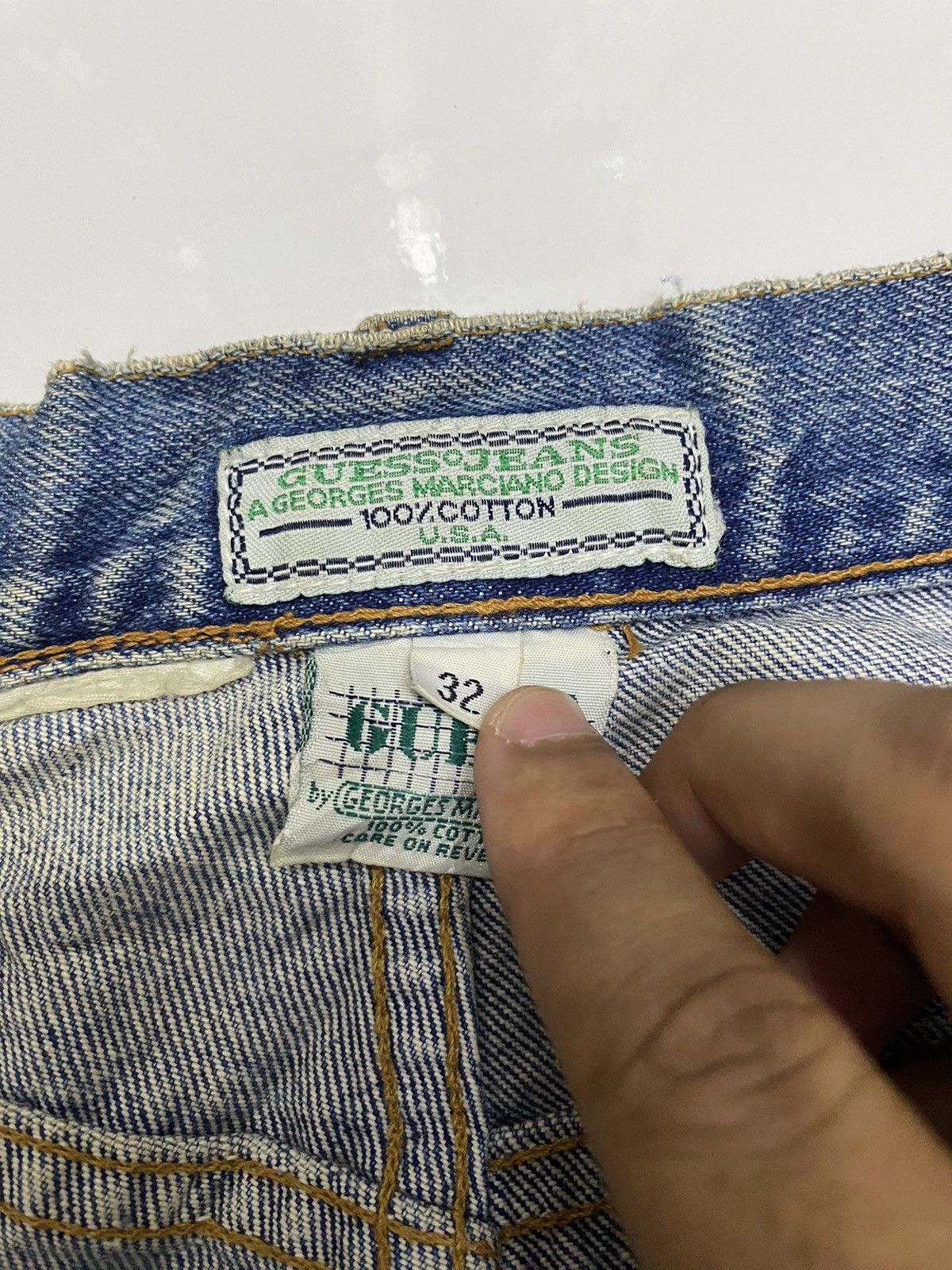Georges Marciano × Guess GUESS GEORGES MARCIANO BAGGY SKATER DENIM JEANS JNCO STYLE Size US 32 / EU 48 - 7 Thumbnail