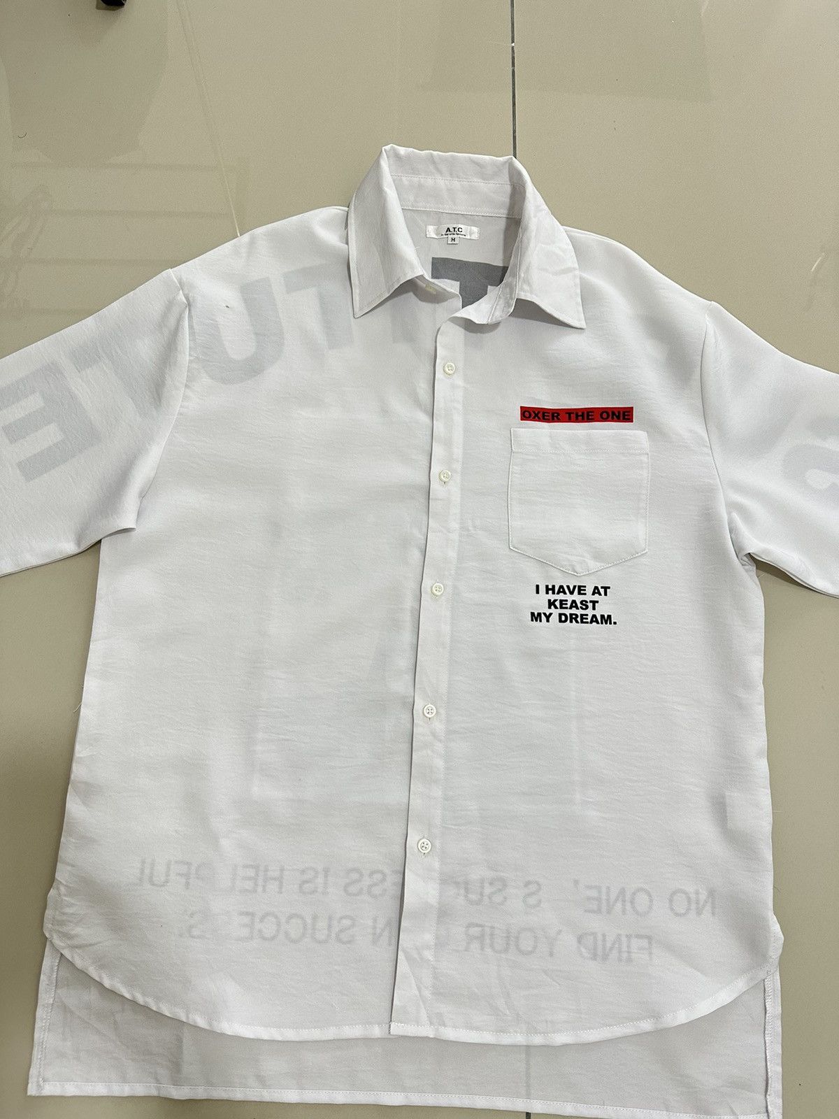 If Six Was Nine In the Attic H Oversized Button Up Shirt Substitute Success Size US M / EU 48-50 / 2 - 3 Thumbnail