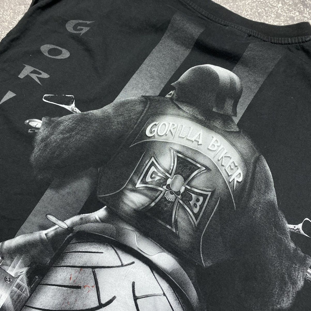 Band Tees Vintage Gorilla Biker Overprinted Logo Rare Motorcycle tee Size US XXL / EU 58 / 5 - 15 Thumbnail