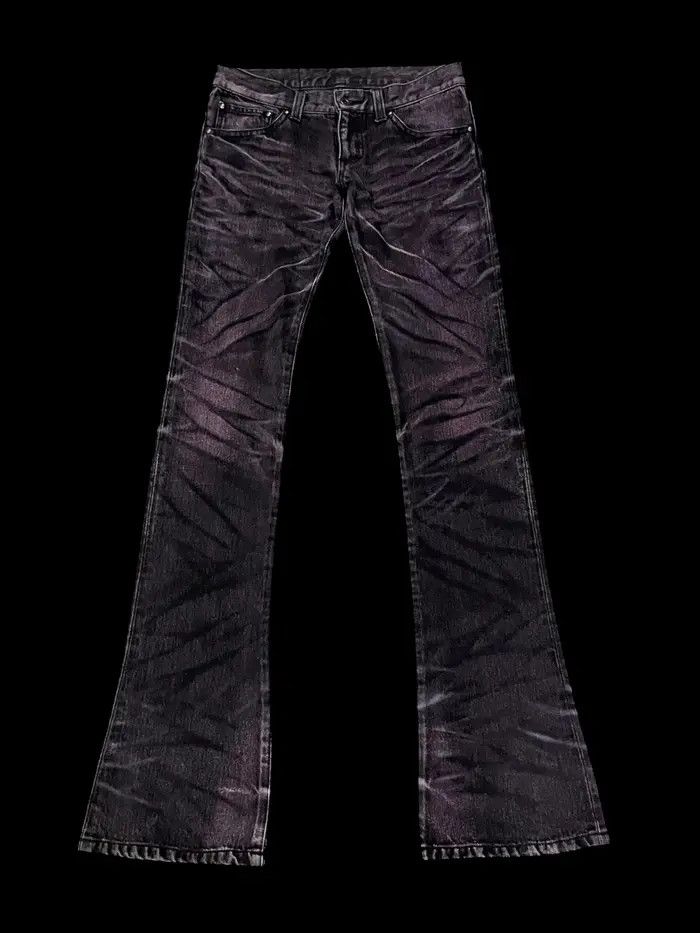 Tornado Mart Vintage Tornado Mart Clawmark tiger Flare Denim (W27) Size US 27 - 2 Thumbnail