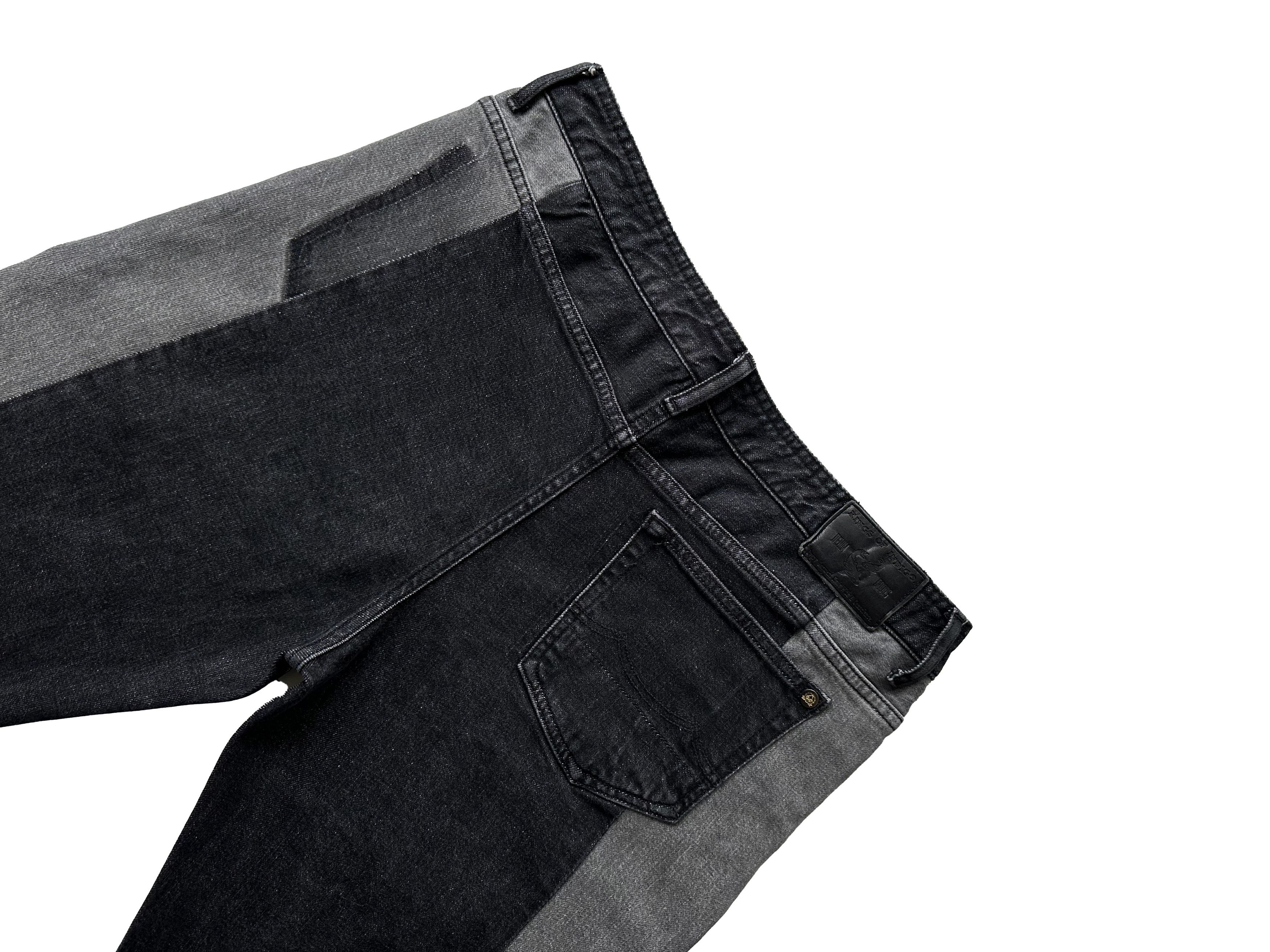 Kings Of Indigo Kings Of Denim pachwork wide fit denim pants Size US 33 - 3 Thumbnail