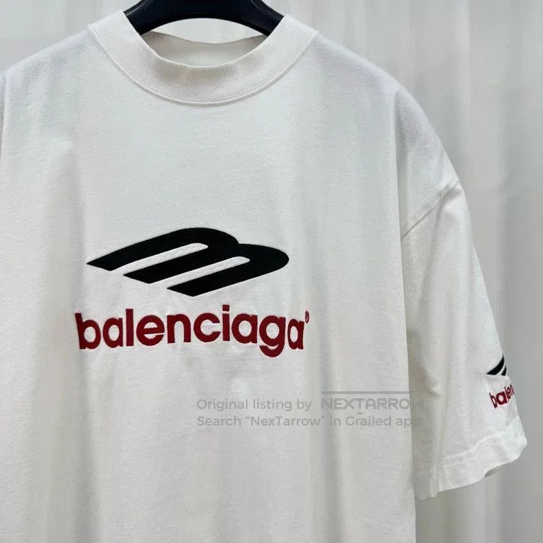 Balenciaga Balenciaga 3B Embroidered Short Sleeve Tee. Size US XS / EU 42 / 0 - 3 Thumbnail