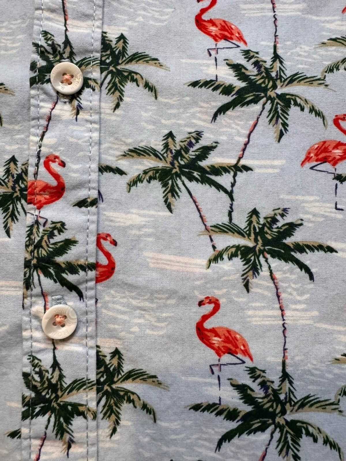 Denim & Flower Denim & Flower Men’s Med SS Flamingo/Palm AOP [736] Size US M / EU 48-50 / 2 - 5 Thumbnail